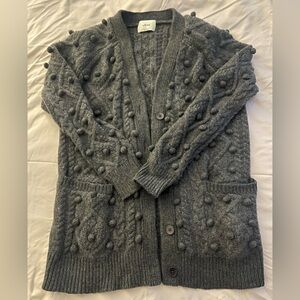 Wilfred Charcoal Textured Women's Cardigan